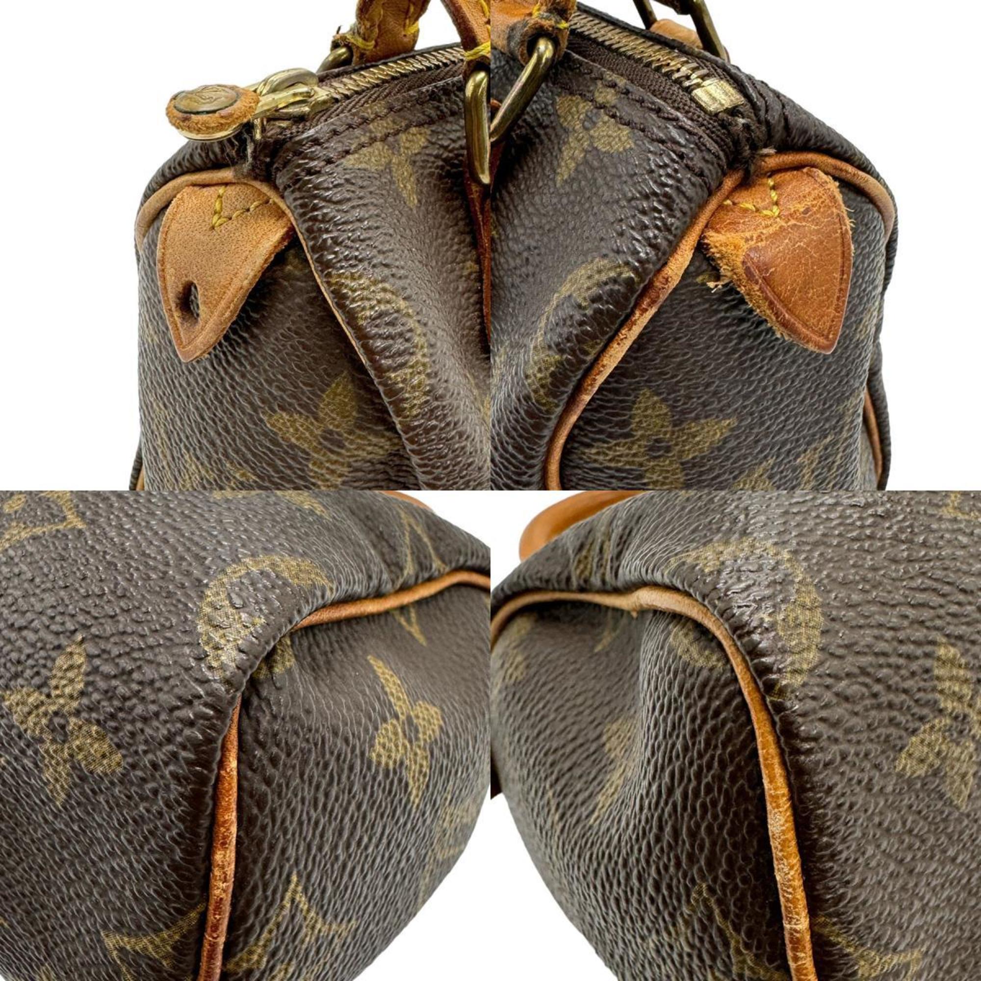 Louis Vuitton LOUIS VUITTON Handbag Monogram Speedy Canvas Brown Men's Women's z1411