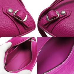 BALENCIAGA Handbag Shoulder Bag Neo Classic City Nano Leather Magenta Silver Women's w0507a