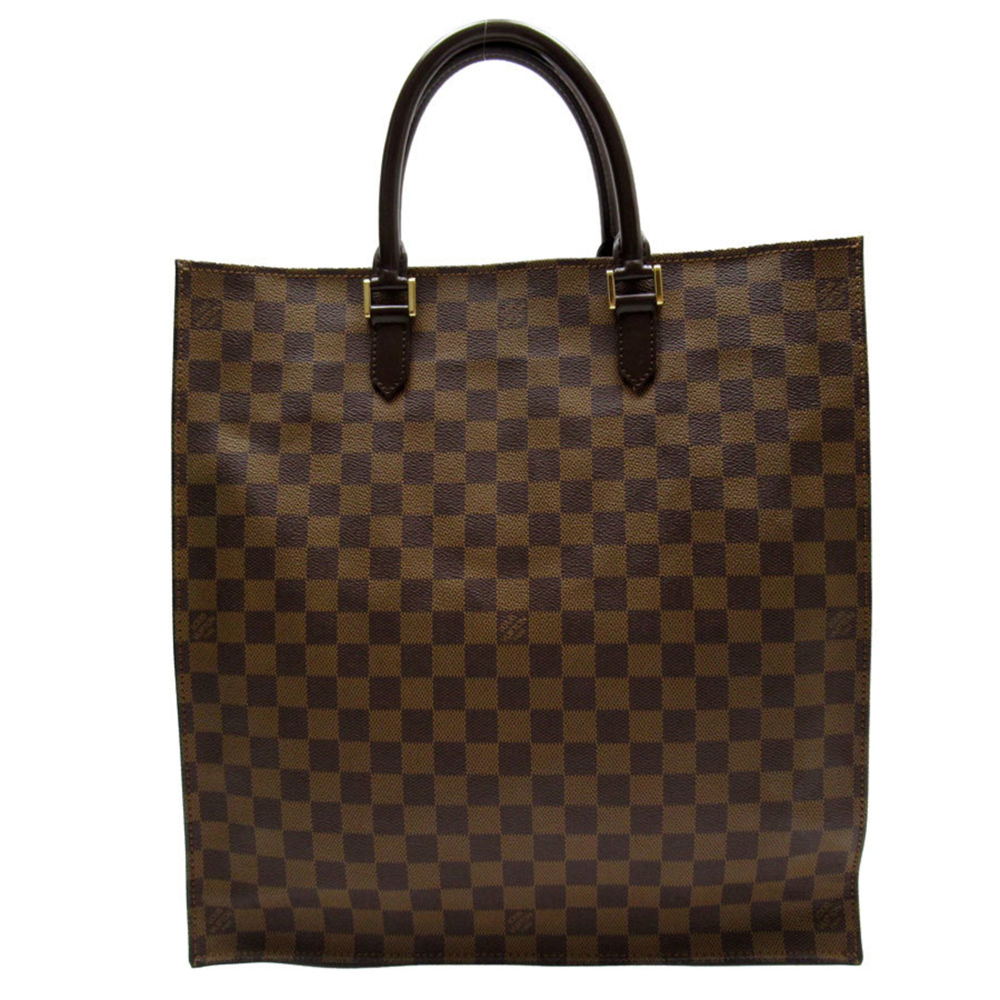 Louis Vuitton LOUIS VUITTON Handbag Damier Sac Plat Canvas Brown Men's N51140 w0477a