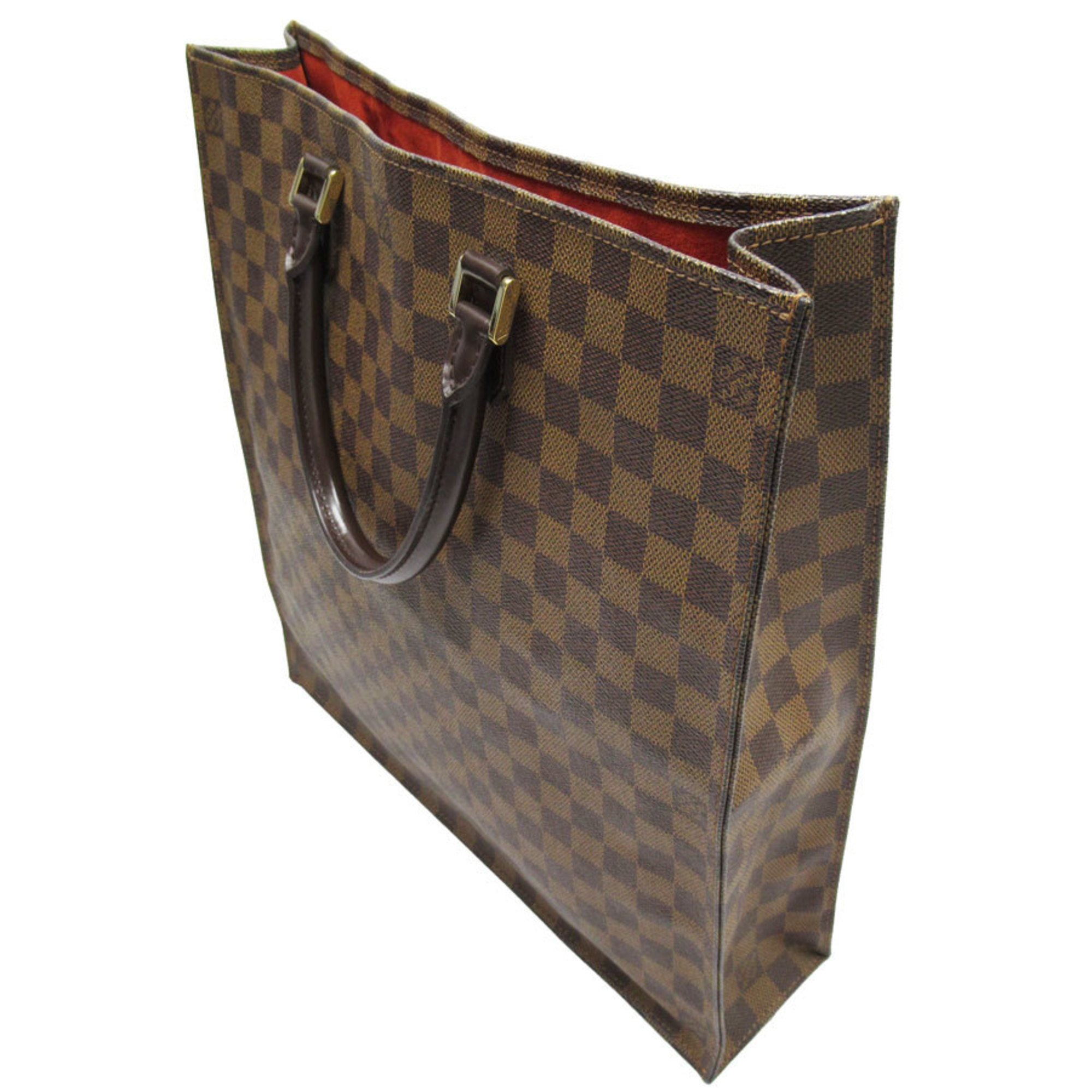 Louis Vuitton LOUIS VUITTON Handbag Damier Sac Plat Canvas Brown Men's N51140 w0477a