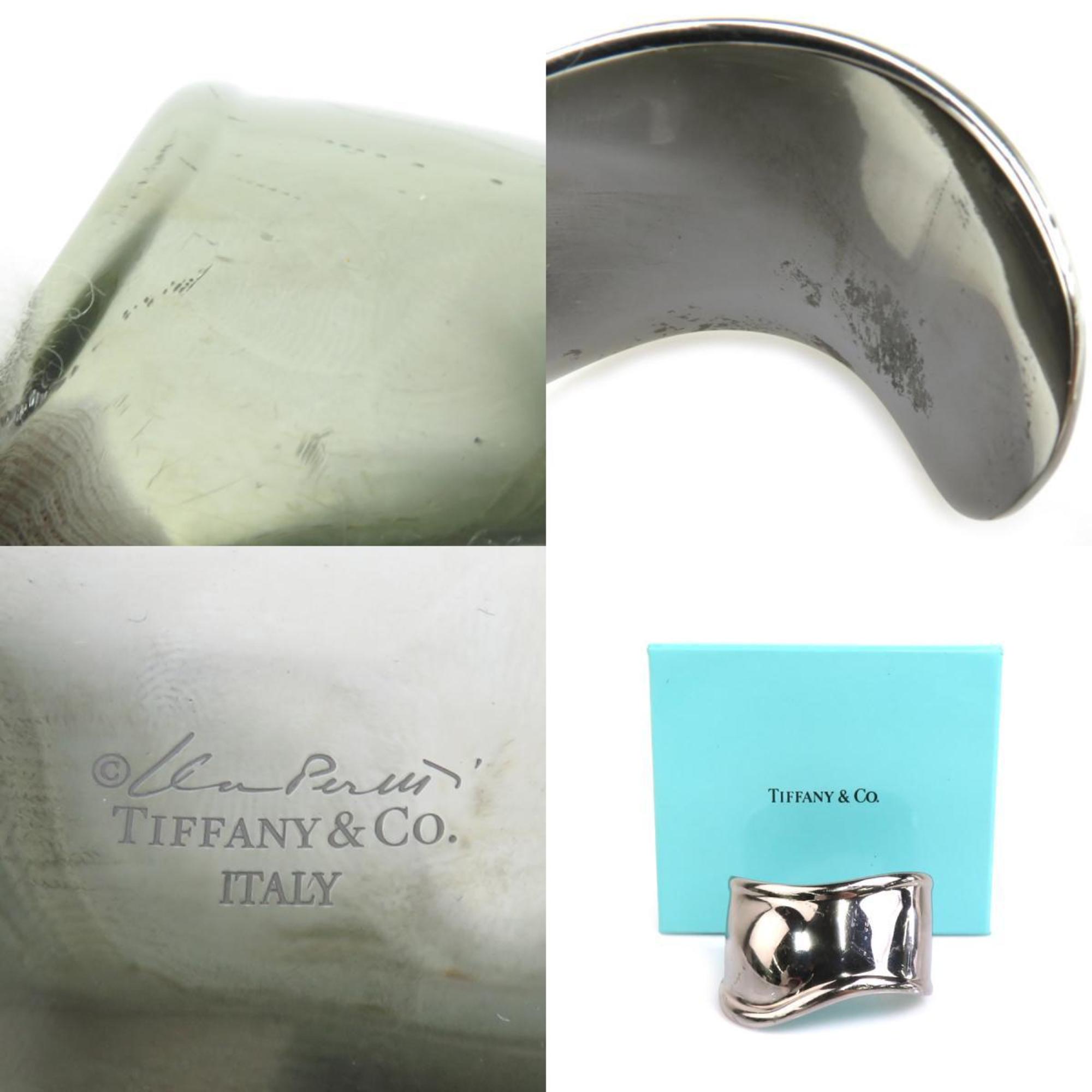Tiffany & Co. Bangle Bone Cuff Ruthenium Silver Women's h30365i