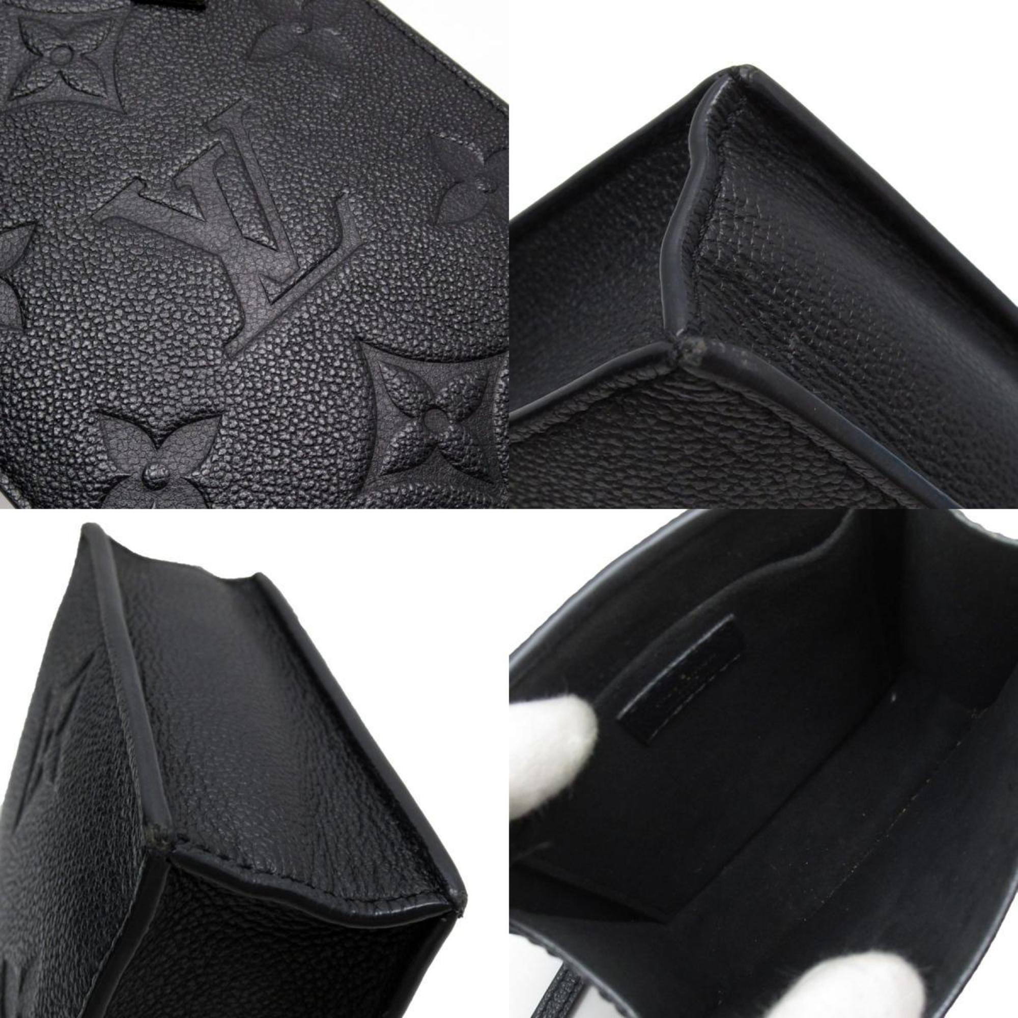 Louis Vuitton LOUIS VUITTON Shoulder Bag Handbag Monogram Empreinte Petite Sac Plat Black Women's M80478 w0502a