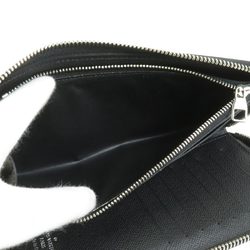 Louis Vuitton LOUIS VUITTON Round Long Wallet Epi Zipper Vertical Leather Noir Men's M60965 h30349f