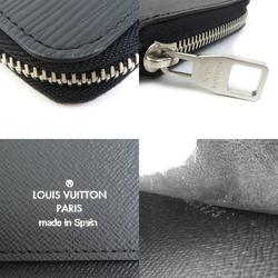 Louis Vuitton LOUIS VUITTON Round Long Wallet Epi Zipper Vertical Leather Noir Men's M60965 h30349f