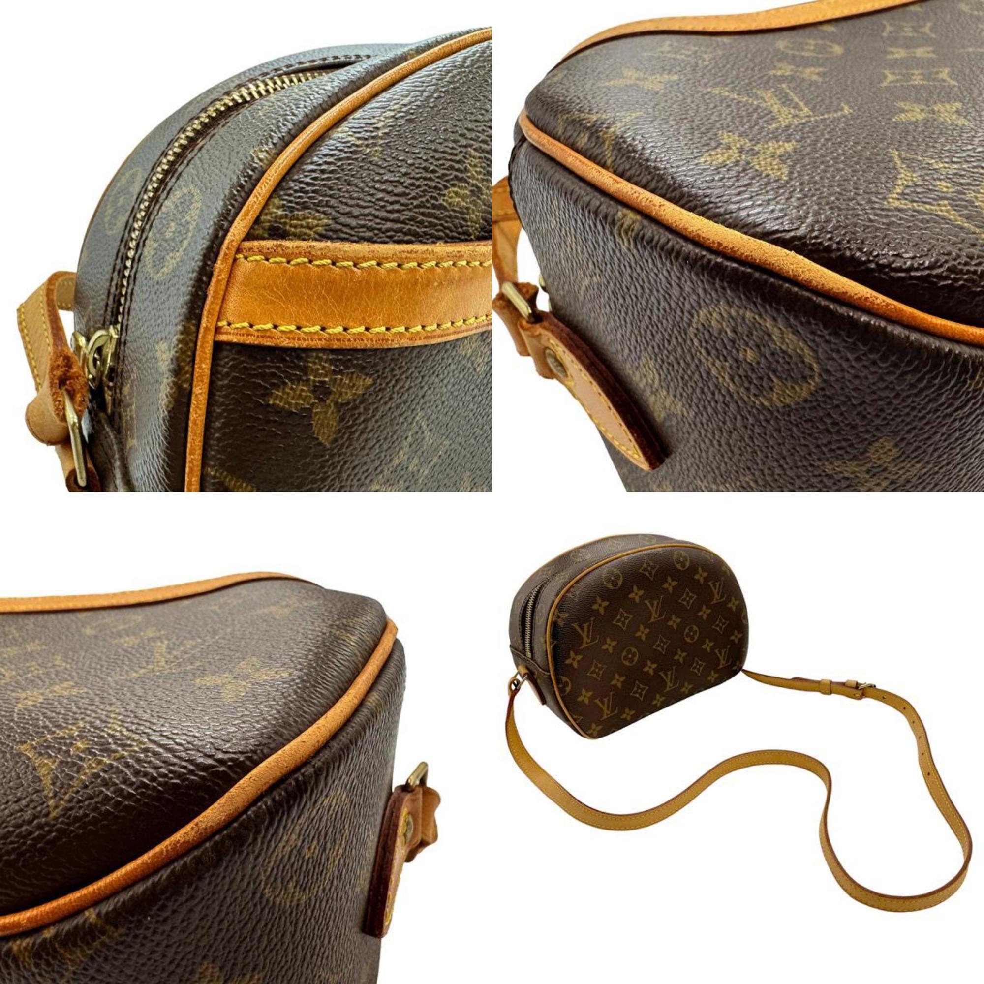 Louis Vuitton LOUIS VUITTON Shoulder Bag Monogram Blois Canvas Brown Gold Women's M51221 z1554