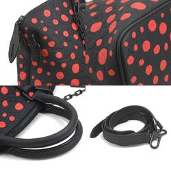 LOUIS VUITTON Handbag Shoulder Bag LV x YK Lockit Leather Black Red Men's Women's M21676 99922i