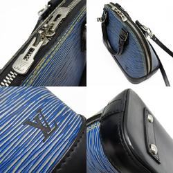 LOUIS VUITTON Handbag Shoulder Bag Epi Alma BB Leather Blue Black Silver Women's M41437 w0449i