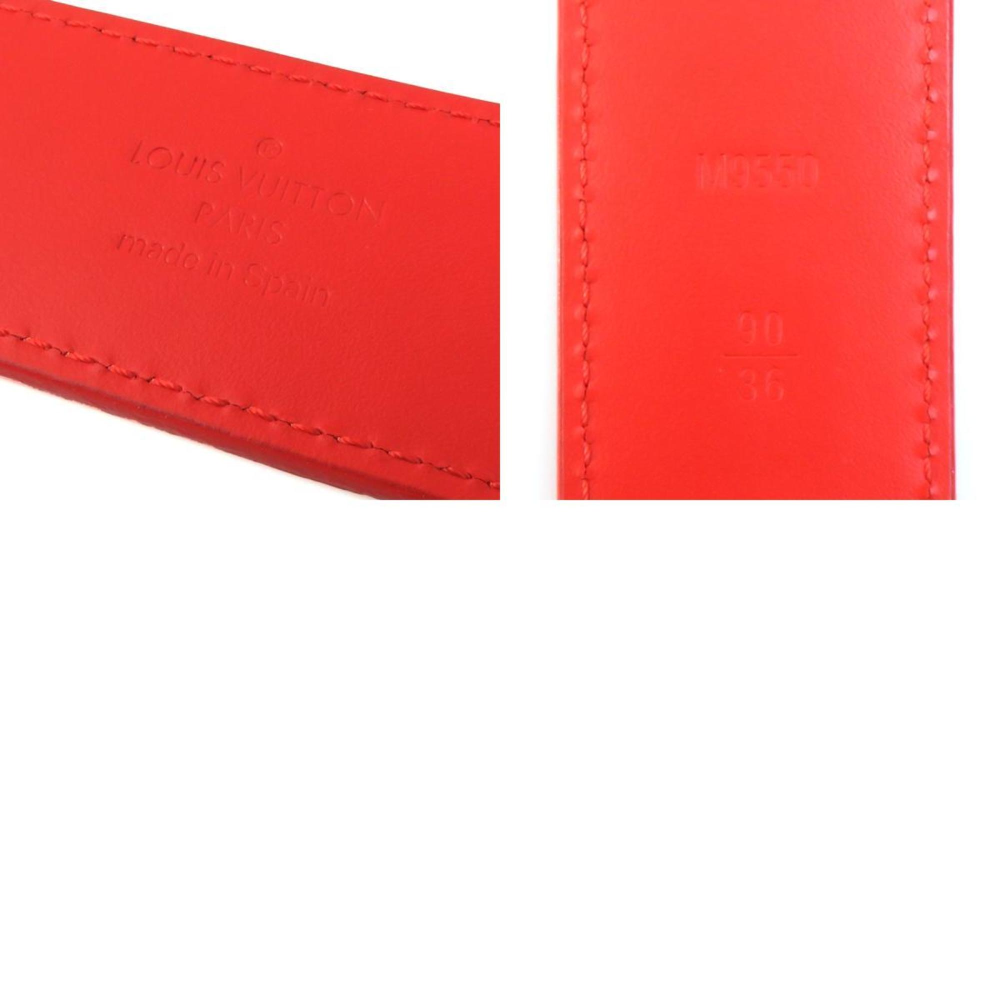 Louis Vuitton LOUIS VUITTON Belt Damier Infini Santur Detroit Red Men's M9550 a0363