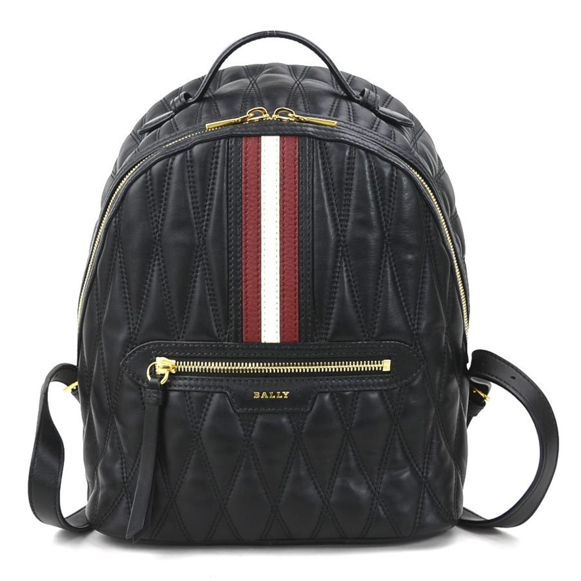 BALLY Backpack Leather Black Women's h30338f
