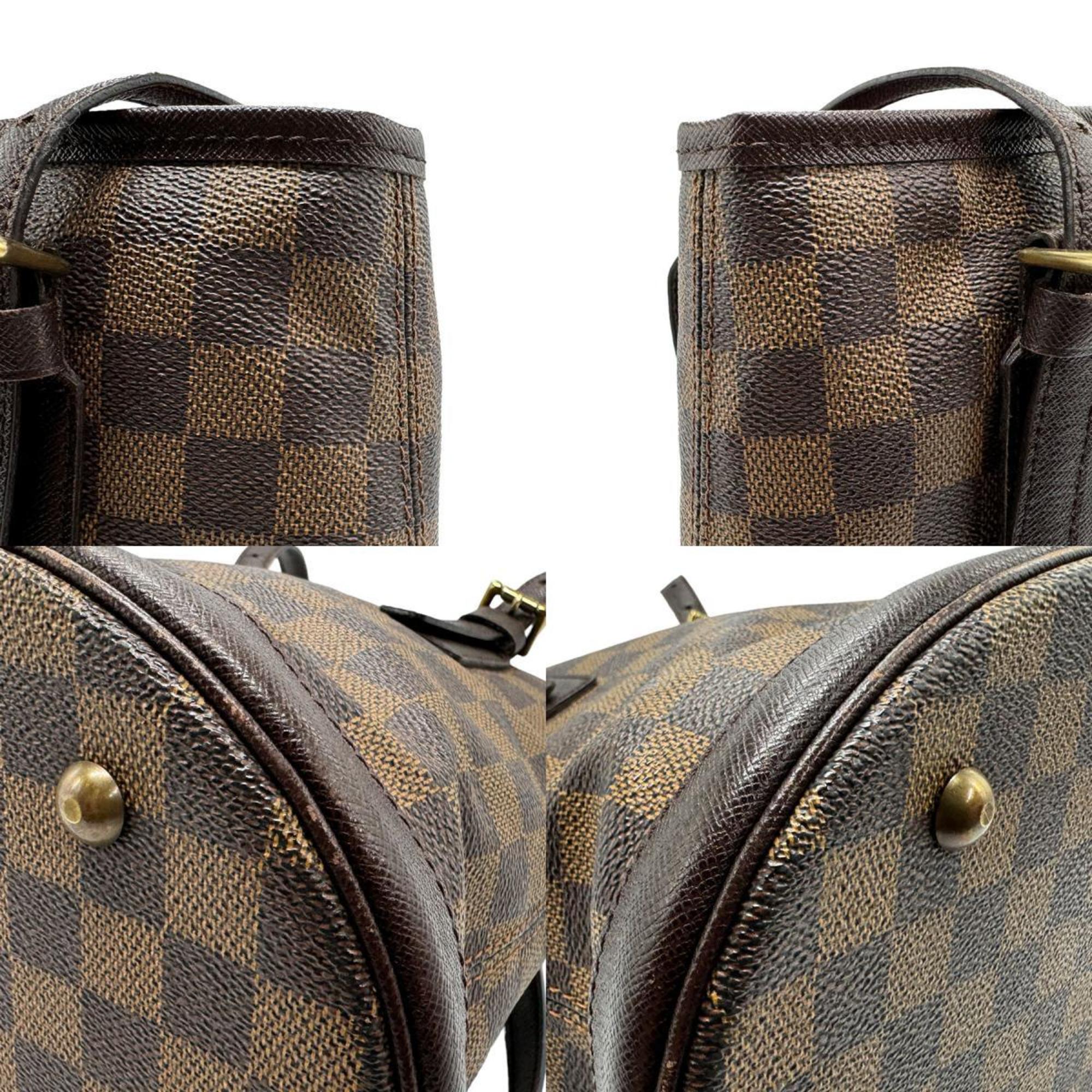 Louis Vuitton LOUIS VUITTON Handbag Damier Marais Canvas Ebene Women's N42240 z1494