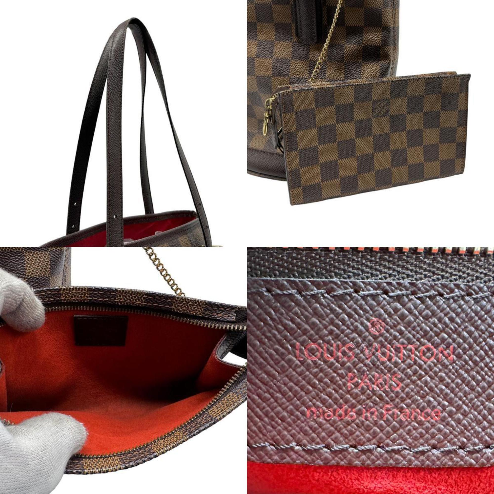 Louis Vuitton LOUIS VUITTON Handbag Damier Marais Canvas Ebene Women's N42240 z1494