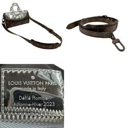 Louis Vuitton LOUIS VUITTON Handbag Shoulder Bag Metallic Nebula Keepall Bandouliere 25 Monogram Canvas Brown Silver Men's M23119 z1472