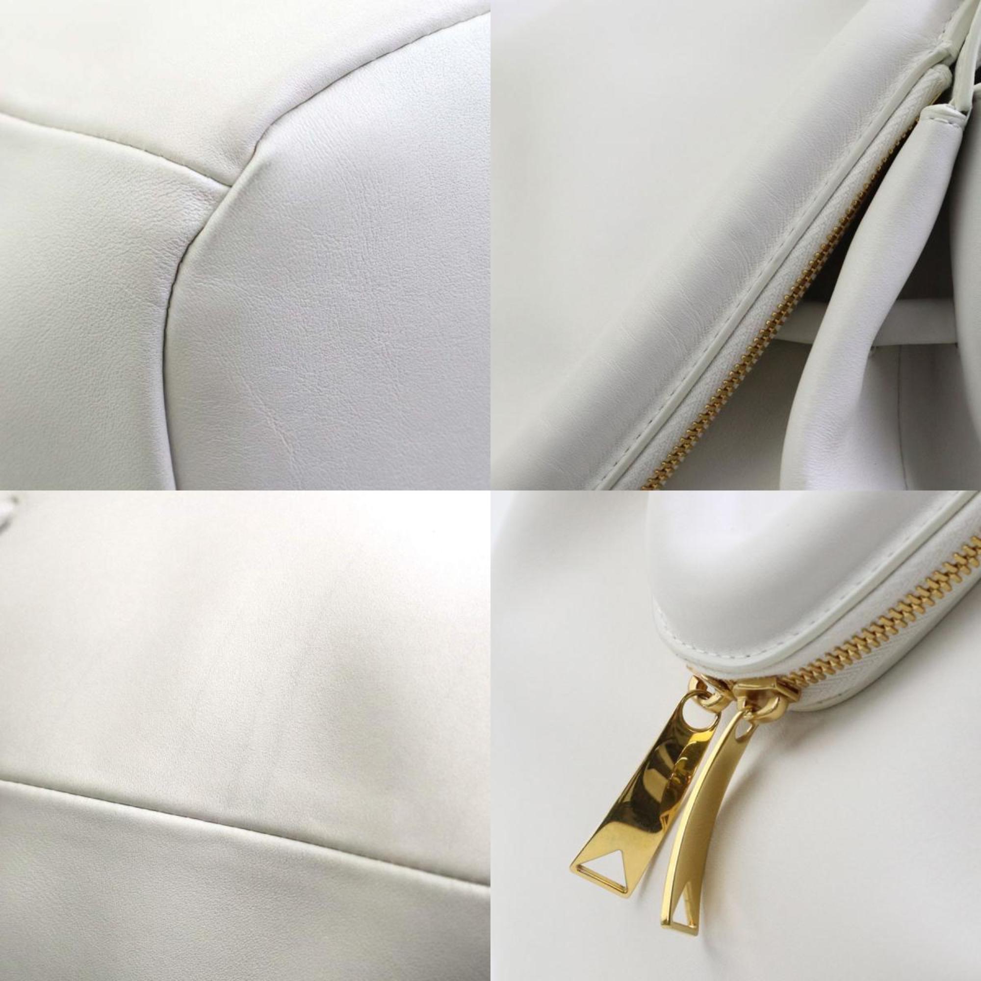 BOTTEGA VENETA shoulder bag beak leather white women's a0352