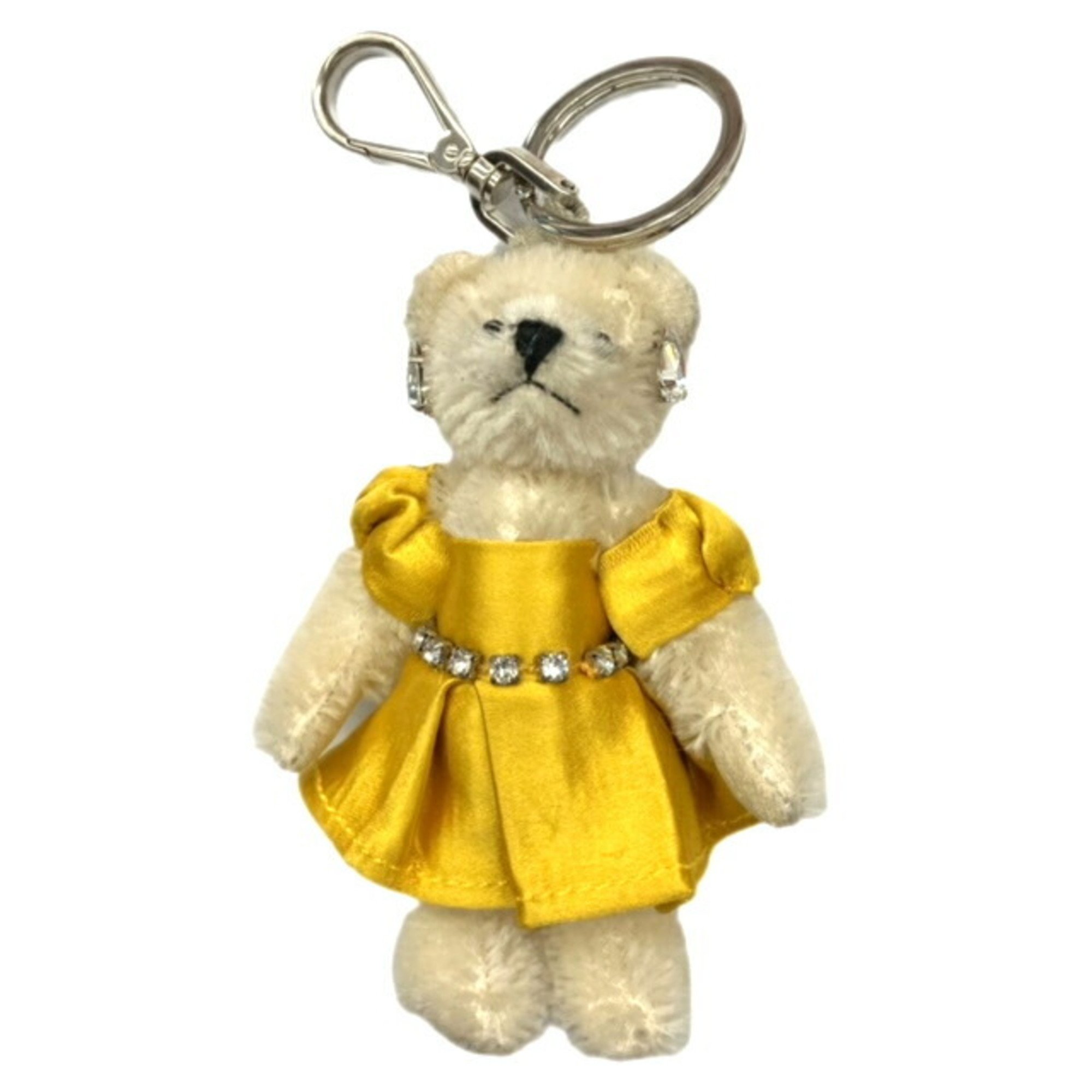 PRADA Bear Keychain 1T0026 Yellow Dress
