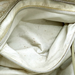 CHANEL New Travel Line Boston Bag Handbag Beige Canvas A15828 Women's Tote