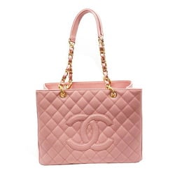 CHANEL Chanel Chain Shoulder Bag Caviar Skin Pink