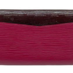 LOUIS VUITTON Louis Vuitton Long Wallet Epi Portefeuille Flore Pruny Electric M60364 Bicolor Women's