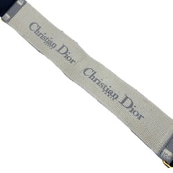 Christian Dior Belt Embroidery Wide Canvas Leather Gray Beige GP Size: 75 B0003CBTE Women's