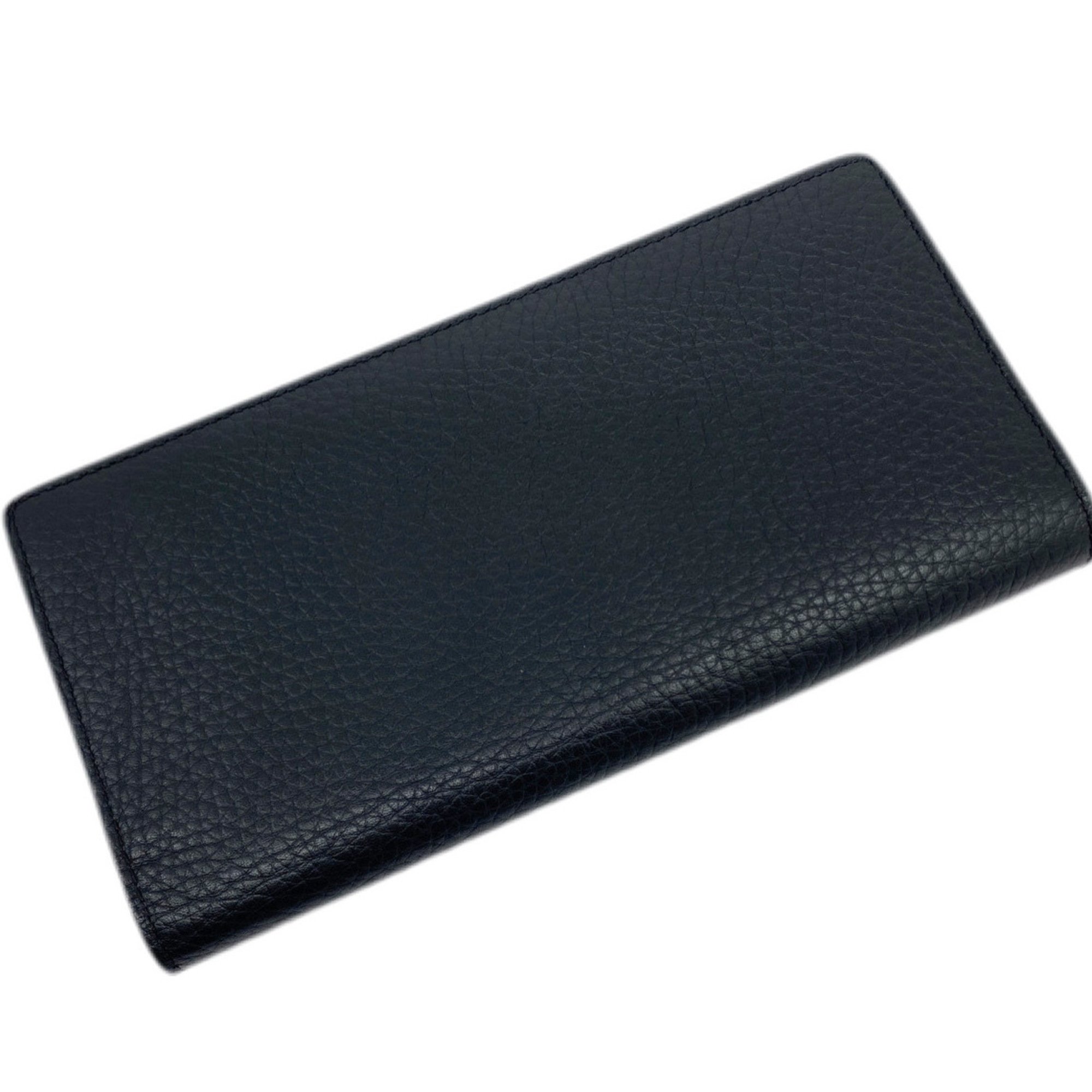 LOUIS VUITTON Louis Vuitton Portefeuille Brazza Long Wallet Aerogram Leather Black M69980 Coin Purse Included Men's Women's
