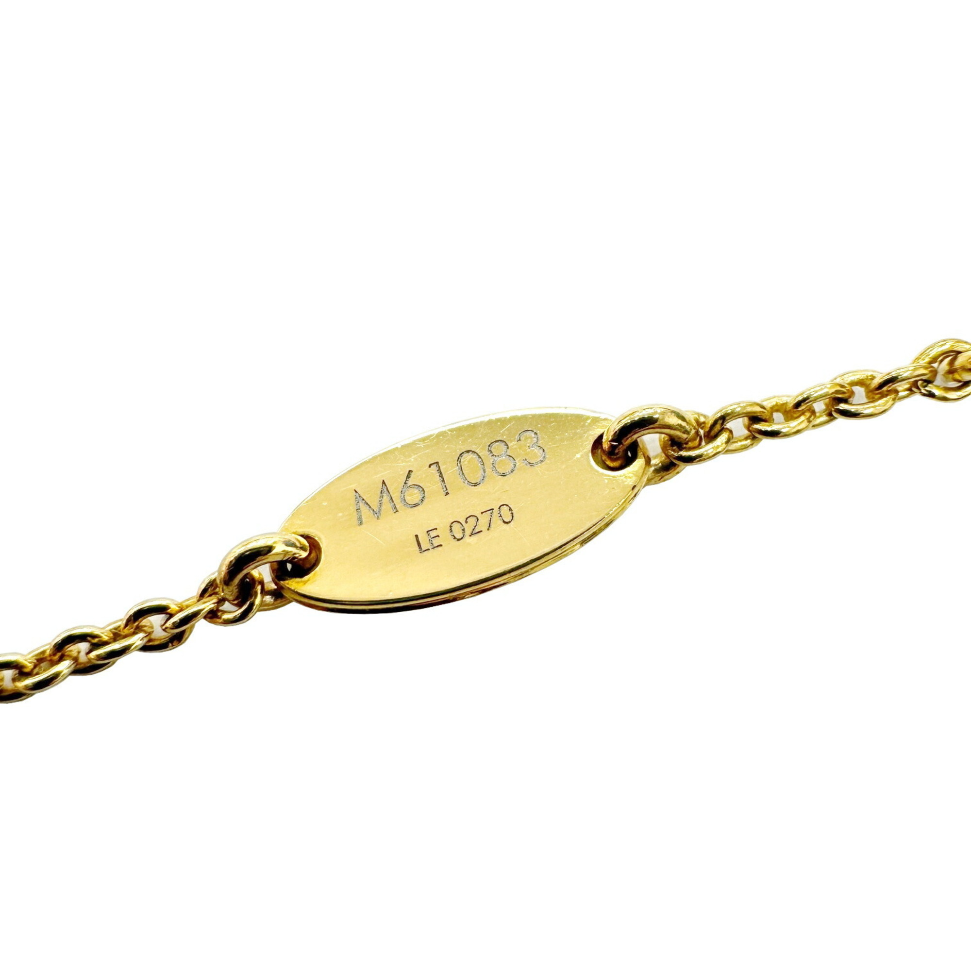 LOUIS VUITTON Louis Vuitton Necklace Essential V M61083 LE0270 GP Pendant Men's Women's Current