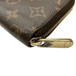 LOUIS VUITTON Louis Vuitton Zippy Wallet Monogram Coquelicot M41896 MI0139 Long Round Men's Women's