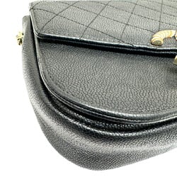 CHANEL Chanel Matelasse Chain Shoulder Coco Mark Caviar Skin Black A93660 23 Series Handbag Bag Women's