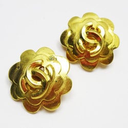 CHANEL Coco Mark Metal Gold Earrings for Women w0529k