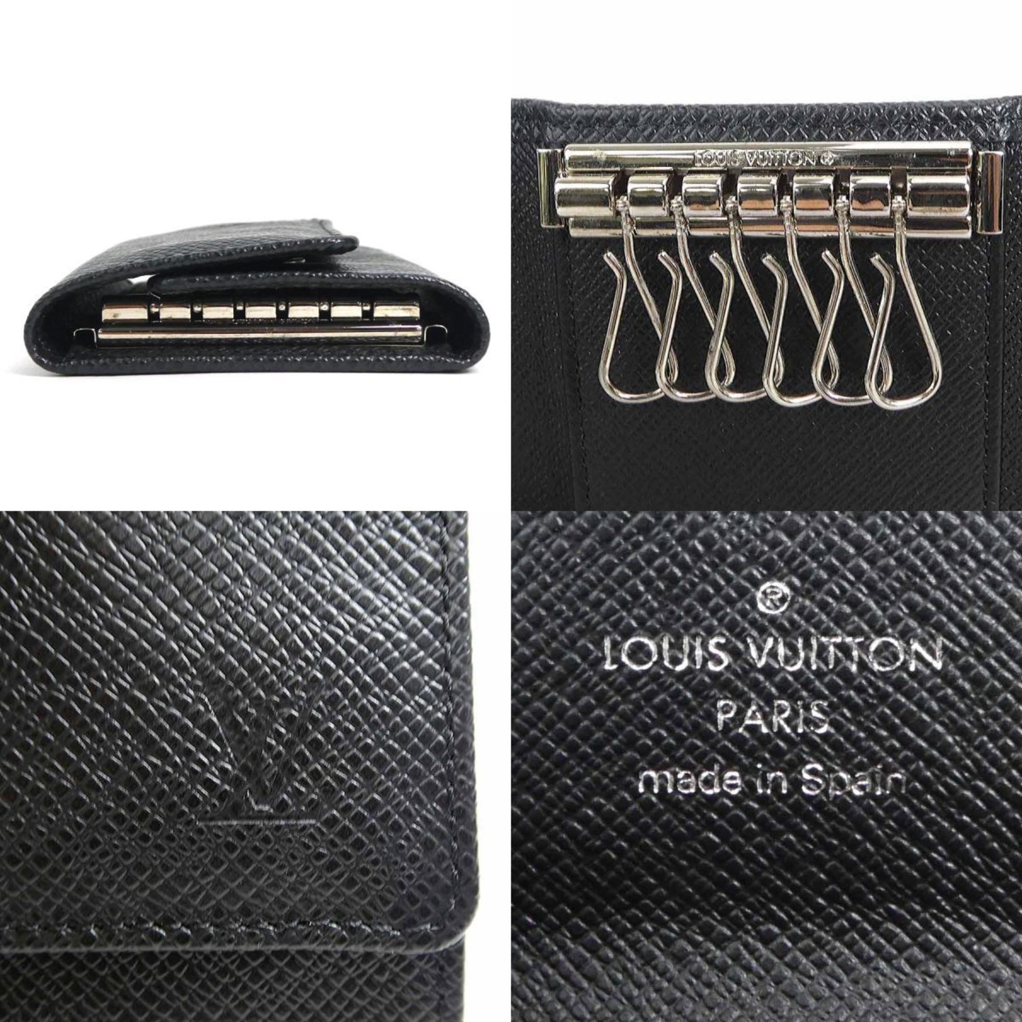 Louis Vuitton LOUIS VUITTON Key Case Taiga Multicle 6 Ardoise Men's M60532 h30353f