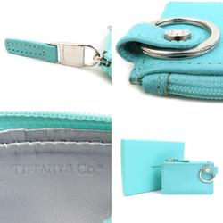 Tiffany & Co. Wallet/Coin Case Leather Green Blue Silver Women's e58770j