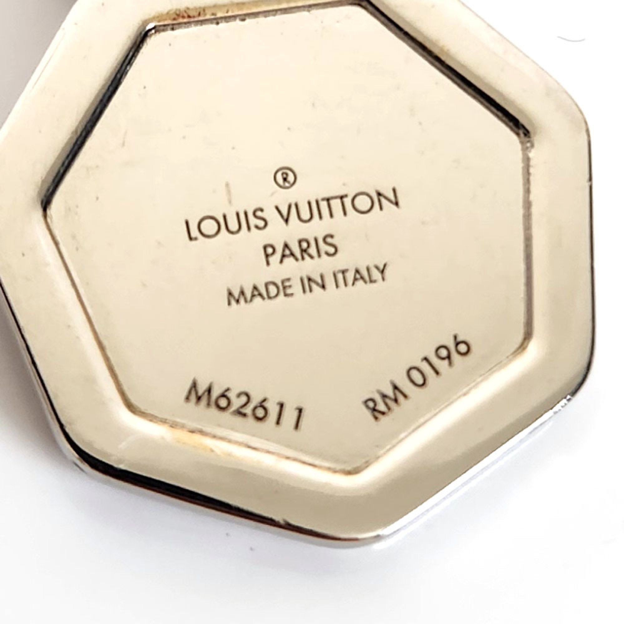 Louis Vuitton Savane Necklace Chapman Collaboration Pendant M62611 Silver Metal Men's Zebra