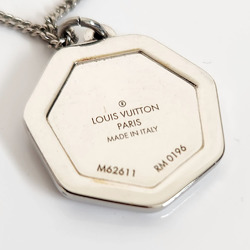 Louis Vuitton Savane Necklace Chapman Collaboration Pendant M62611 Silver Metal Men's Zebra