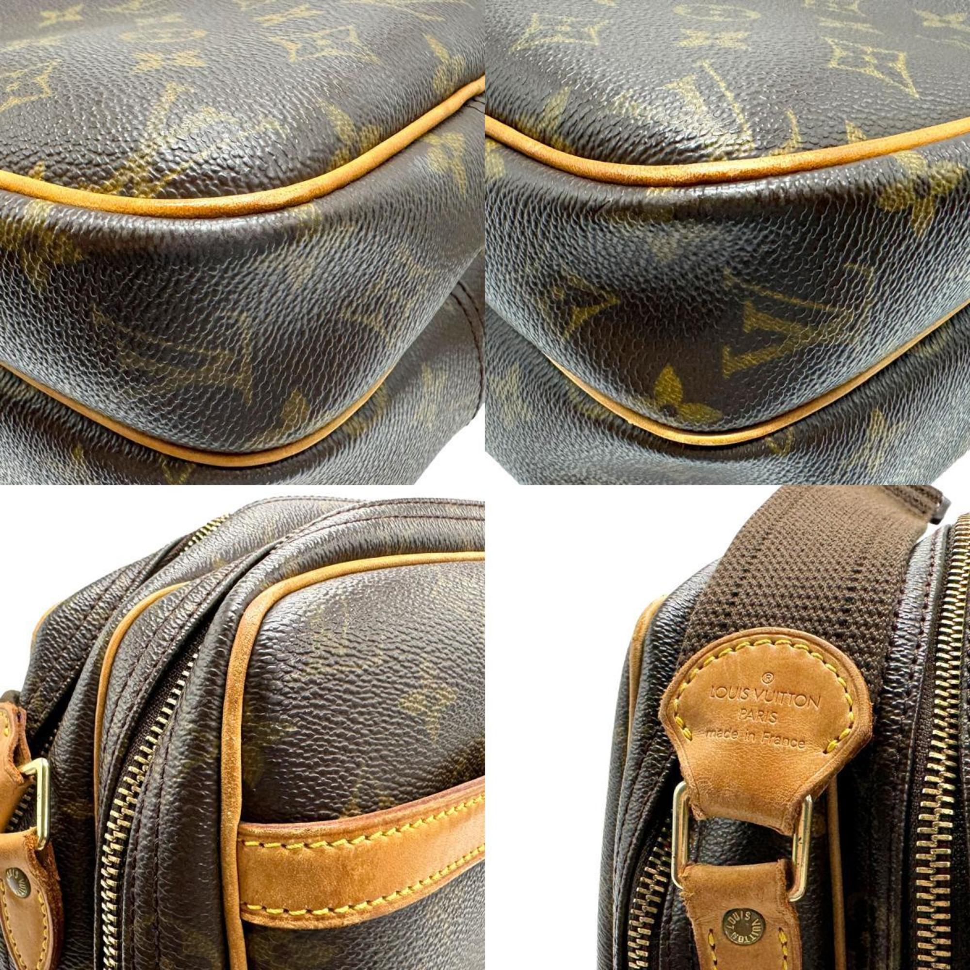 Louis Vuitton LOUIS VUITTON Shoulder Bag Monogram Reporter PM Canvas Brown Men's Women's M45254 z1537