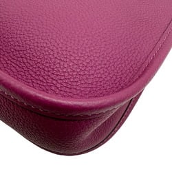 HERMES Evelyn TPM Taurillon Clemence Anemone D stamp 2019 Purple Women's