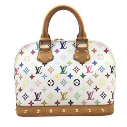 LOUIS VUITTON Louis Vuitton Monogram Multicolor Alma PM M92647 FL1013 Handbag Bag White Studs Women's