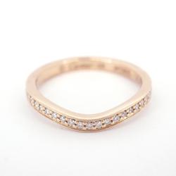 Cartier Ballerina Half Eternity Ring Diamond K18PG Pink Gold Women's