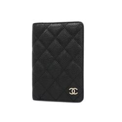 Chanel Notebook Cover Matelasse Caviar Skin Black Women's