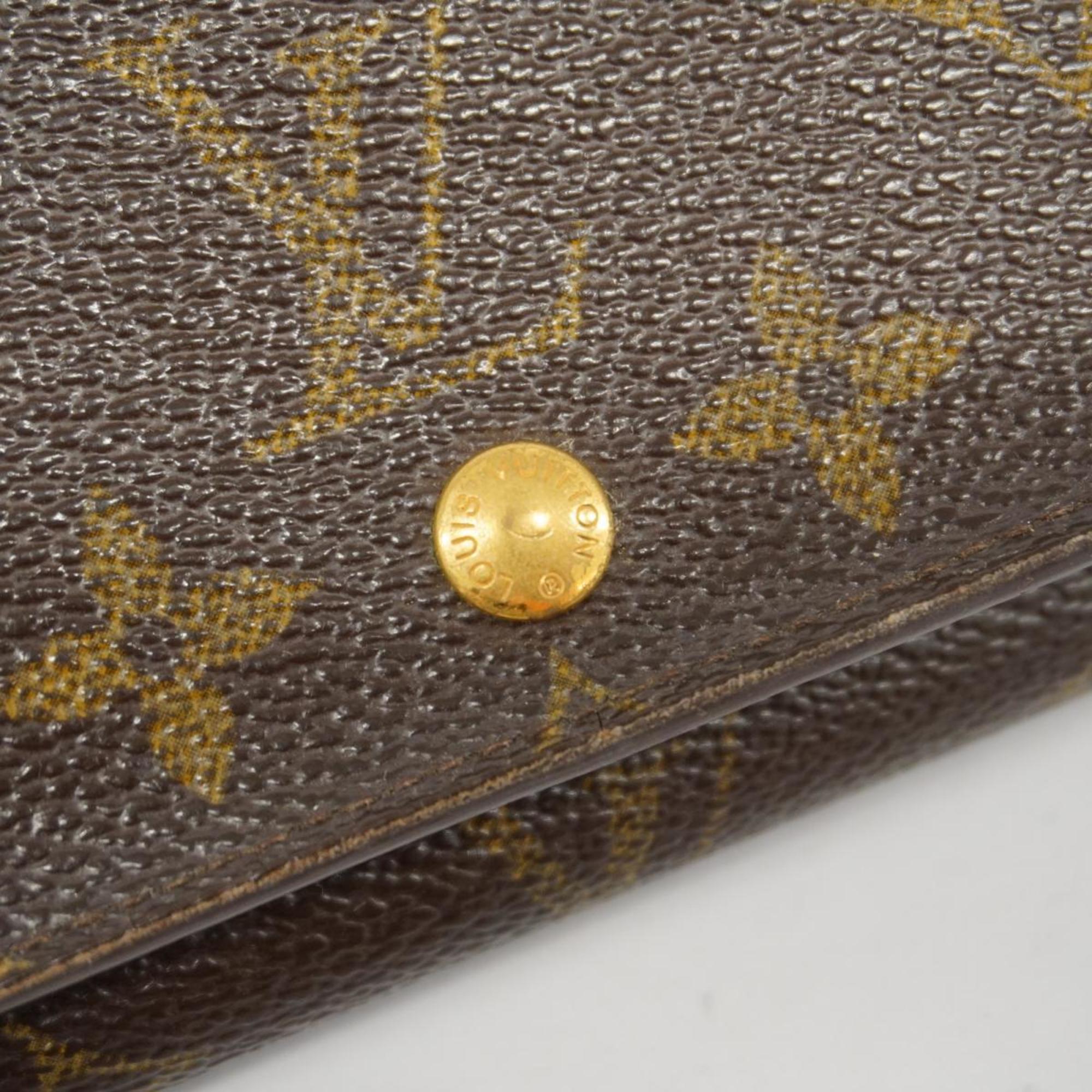 Louis Vuitton Wallet Monogram Porte Monnaie Bietre Sor M61730 Brown Men's Women's