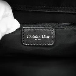 Christian Dior handbag Trotter canvas leather black ladies