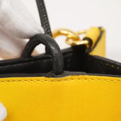 Fendi handbag leather yellow ladies