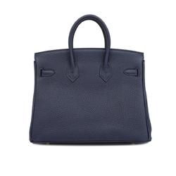 Hermes handbag Birkin 25 Z stamp Togo Blue Nuit for women