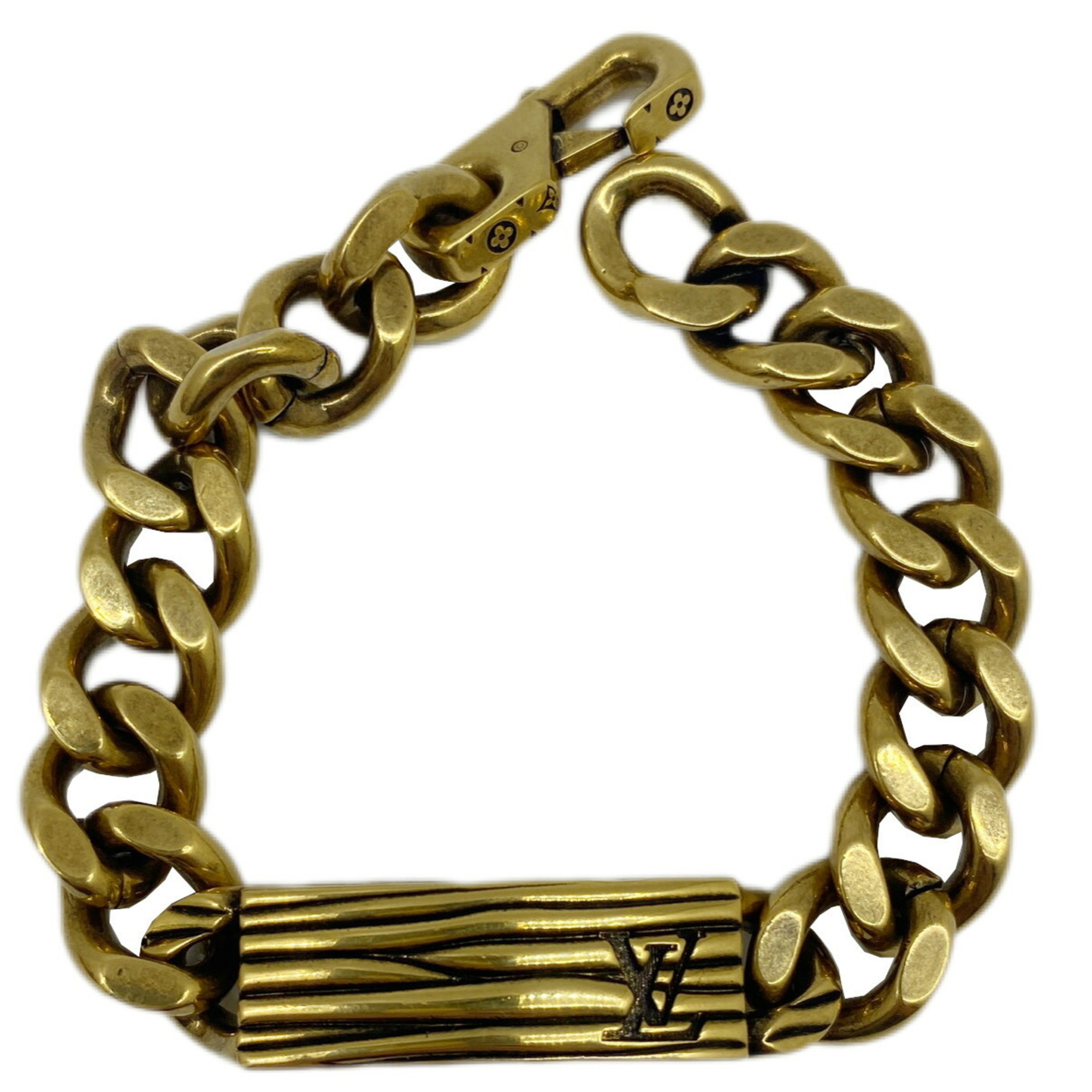 LOUIS VUITTON LV Epi Bracelet Gold GP M1225L Men's Women's