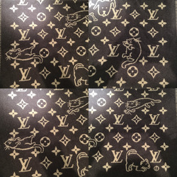 LOUIS VUITTON Louis Vuitton Monogram Blanket Brown Cashmere Wool MP2260 AB0198 Knee Dog Cat Animal Women Men Kids