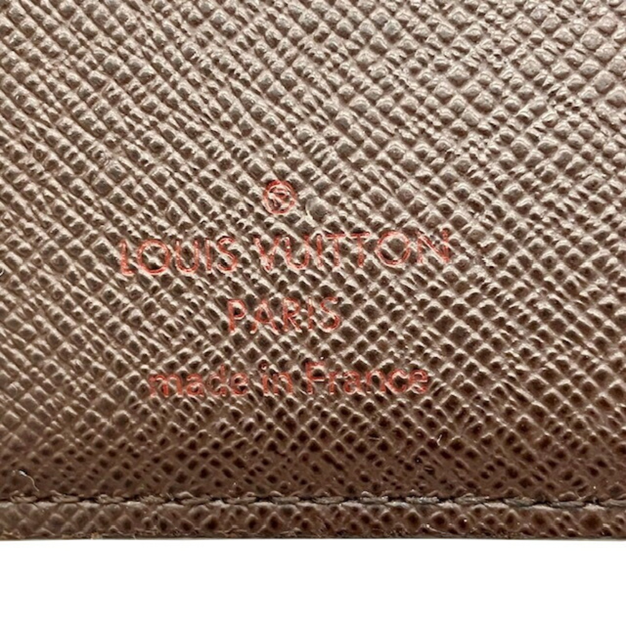 LOUIS VUITTON Louis Vuitton Damier Portemonnay Bi-fold Wallet N61664 MI0152 Compact