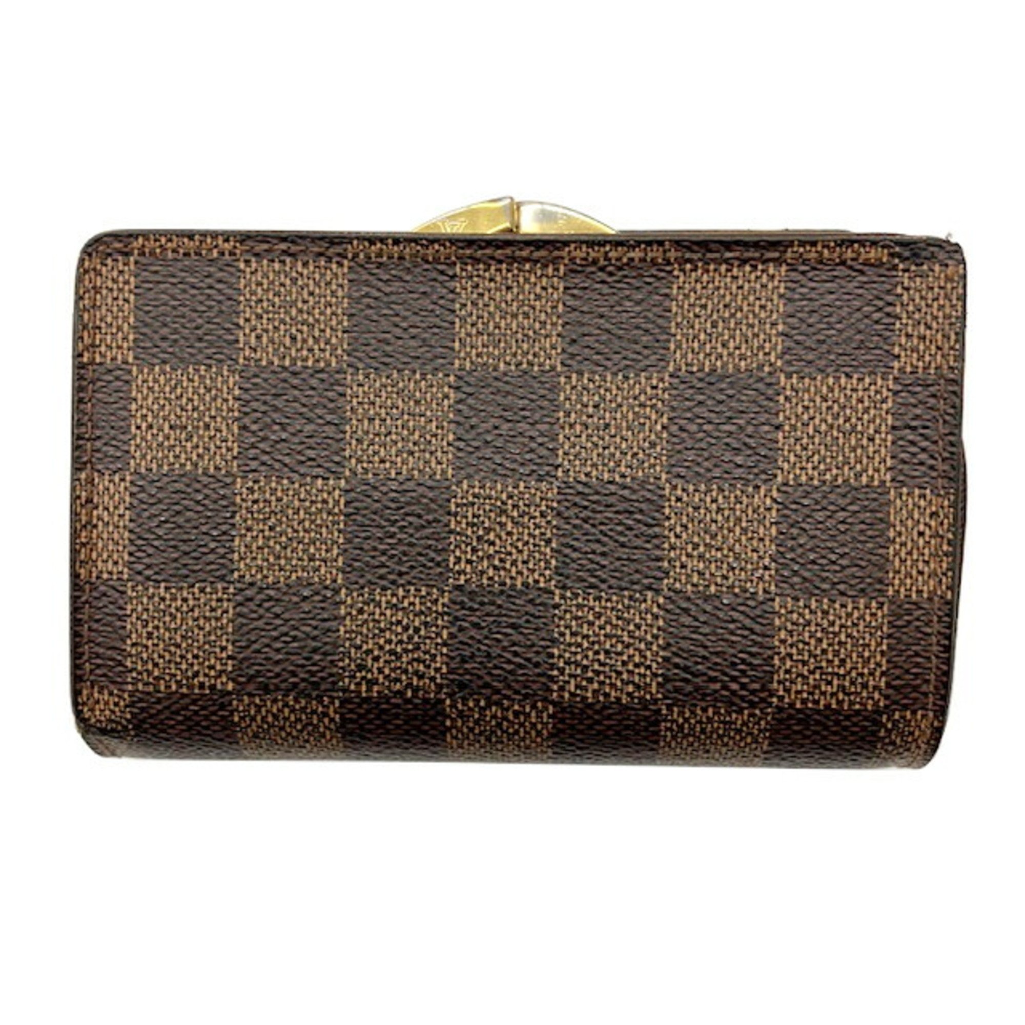 LOUIS VUITTON Louis Vuitton Damier Portemonnay Bi-fold Wallet N61664 MI0152 Compact