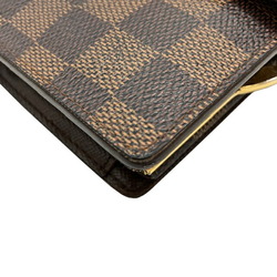 LOUIS VUITTON Louis Vuitton Damier Portemonnay Bi-fold Wallet N61664 MI0152 Compact