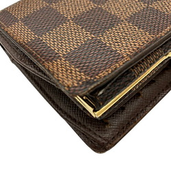 LOUIS VUITTON Louis Vuitton Damier Portemonnay Bi-fold Wallet N61664 MI0152 Compact