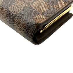 LOUIS VUITTON Louis Vuitton Damier Portemonnay Bi-fold Wallet N61664 MI0152 Compact