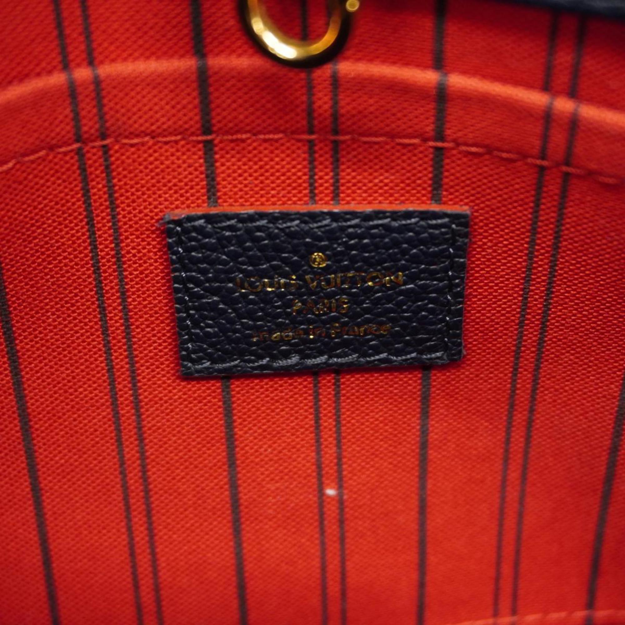 Louis Vuitton Handbag Monogram Empreinte Montaigne BB M42747 Marine Rouge Ladies
