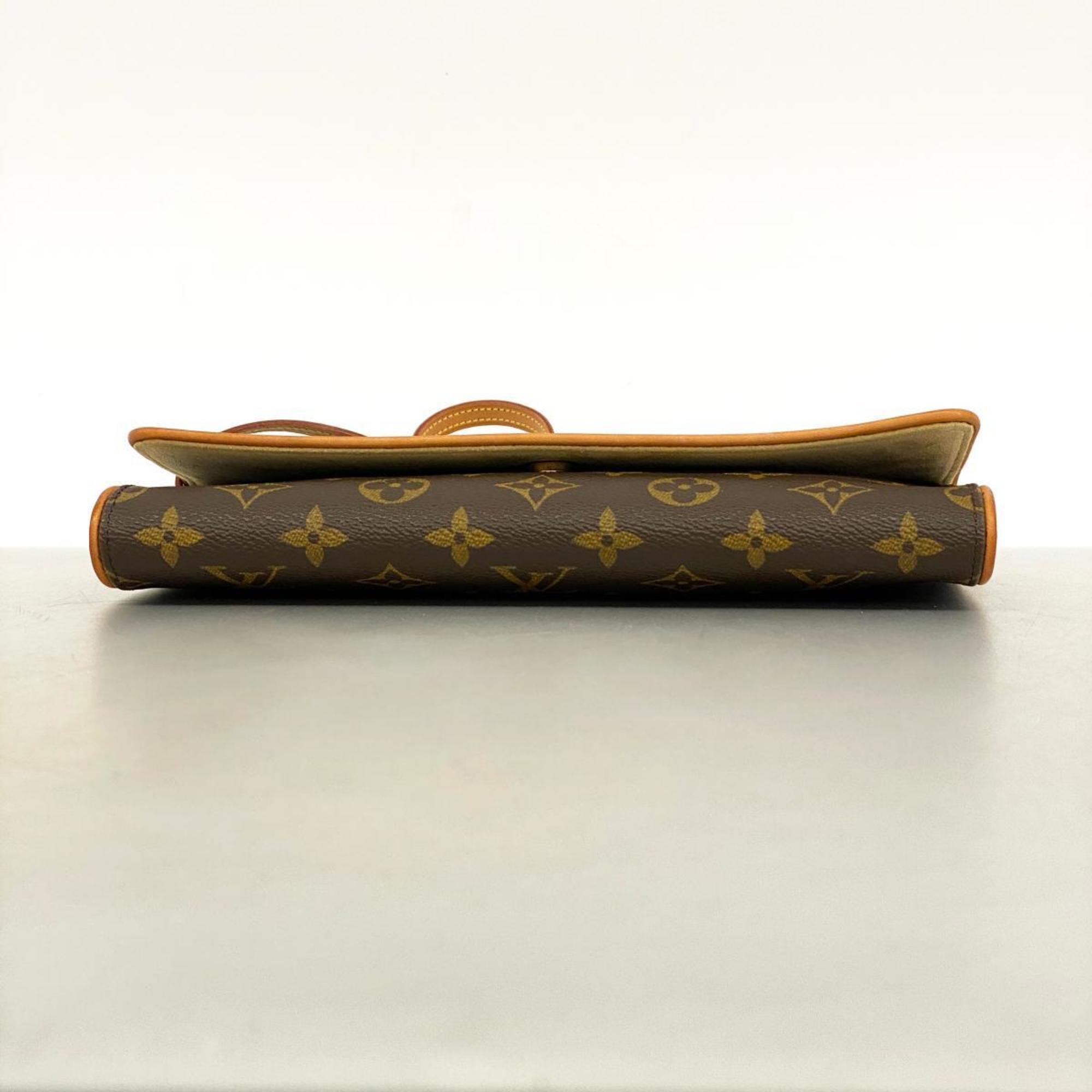 Louis Vuitton Shoulder Bag Monogram Pochette Twin GM M51852 Brown Women's