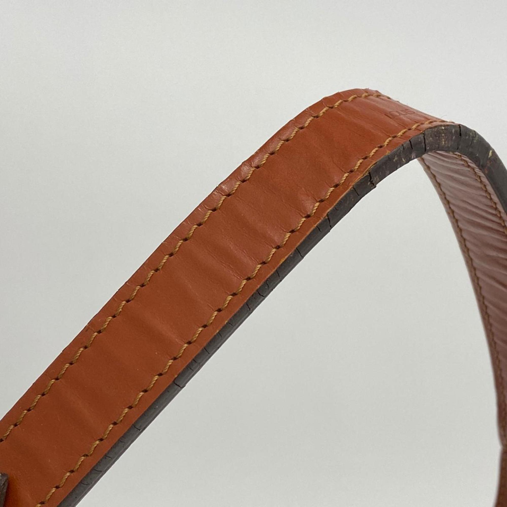 Louis Vuitton Shoulder Bag Epi Petit Noe M44103 Kenya Brown Ladies
